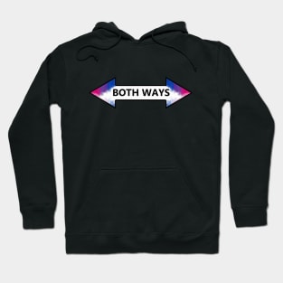 Both Ways Bisexuality LGBT Pride Arrow Design Hoodie